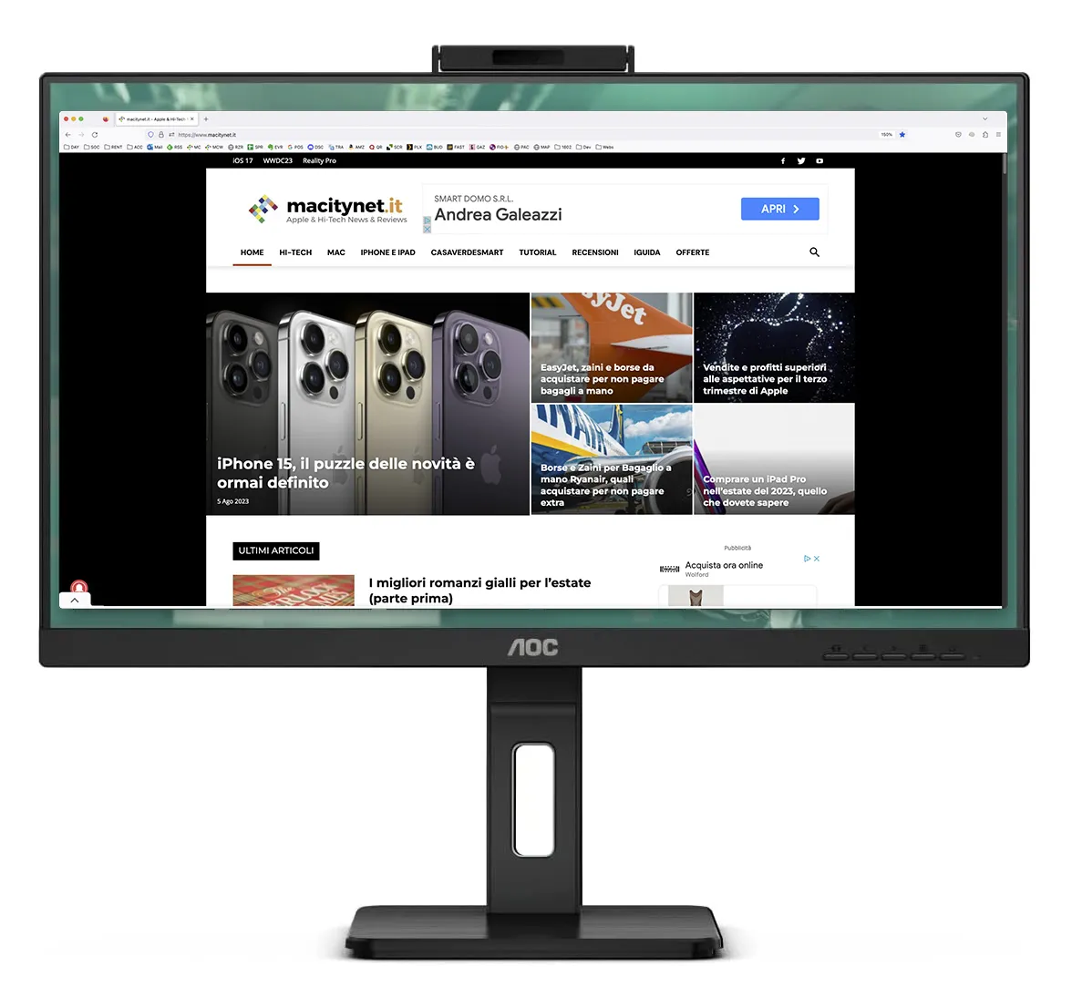 Recensione Monitor AOC Q27P3CW, buono per tutti ma ottimo per chi disegna o impagina