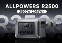 Allpowers R2500, stazione energetica portatile in sconto di 300 euro