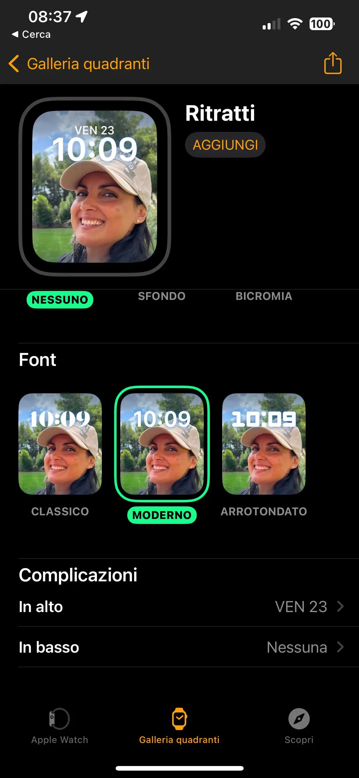 Come usare una foto ritratto per lo sfondo di Apple Watch Come usare una foto ritratto per lo sfondo di Apple Watch