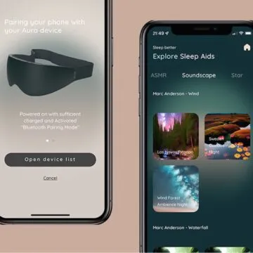 Il visore Aura fa dormire con suoni immersivi e terapia della luce
