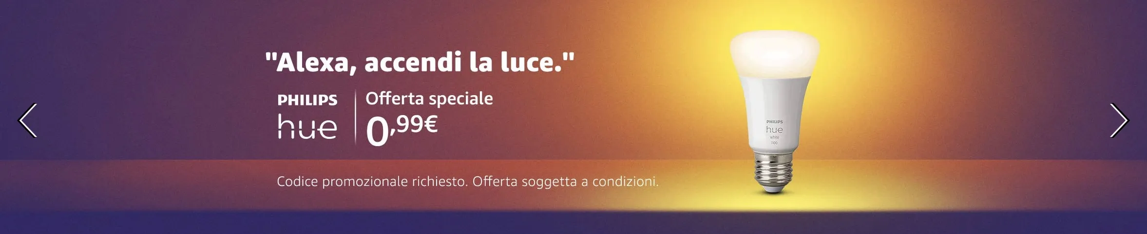 Su Amazon rubate una lampada smart Philips Hue a 99 centesimi