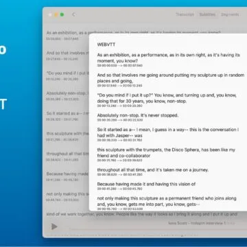 MacWhisper trasforma file audio in trascrizioni di testo come un fulmine