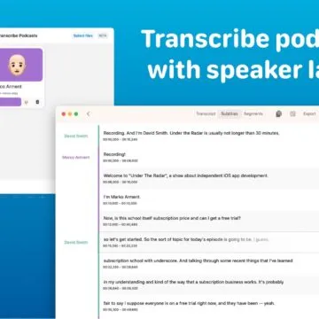 MacWhisper trasforma file audio in trascrizioni di testo come un fulmine