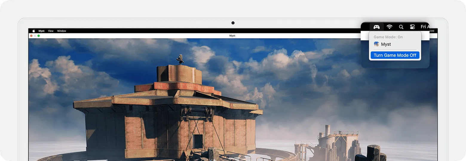 Come attivare la modalità gaming in macOS Sonoma La Modalità gioco su macOS Sonoma offre frame rate più fluidi e costanti, e riduce notevolmente l’input lag e la latenza audio con i controller di gioco wireless e gli AirPods.