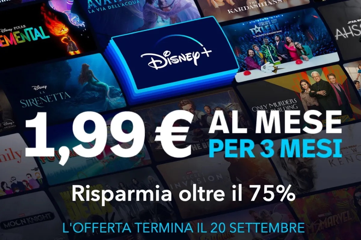 Disney plus offre tre mesi a 1,99€ per tentare nuovi e vecchi abbonati Disney plus offre tre mesi a 1,99€ per tentare nuovi e vecchi abbonati