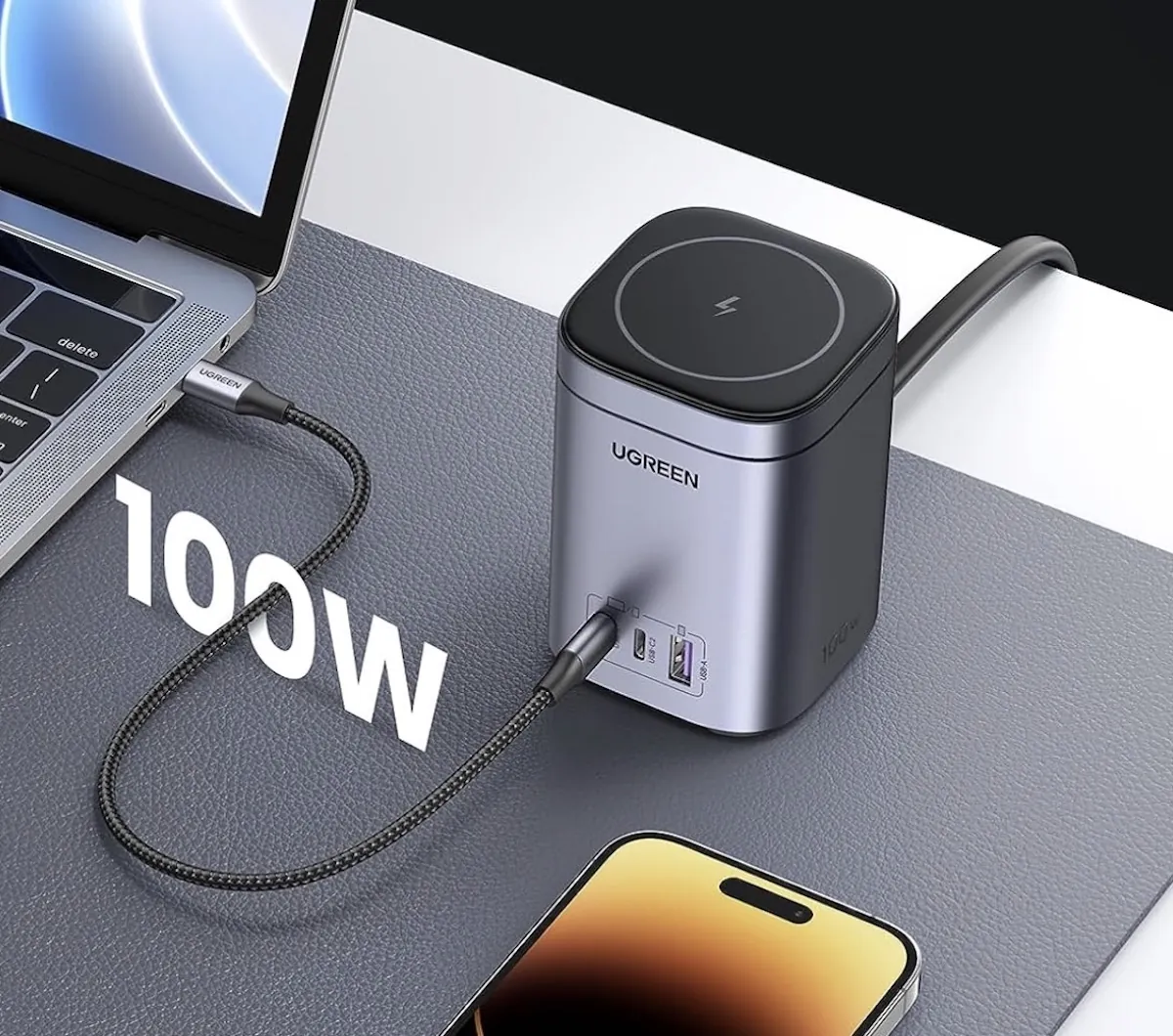 Ugreen GaN Nexode da 100 W, super carica e Magsafe compattissimi Ugreen GaN Nexode da 100 W, super carica e Magsafe compattissimi