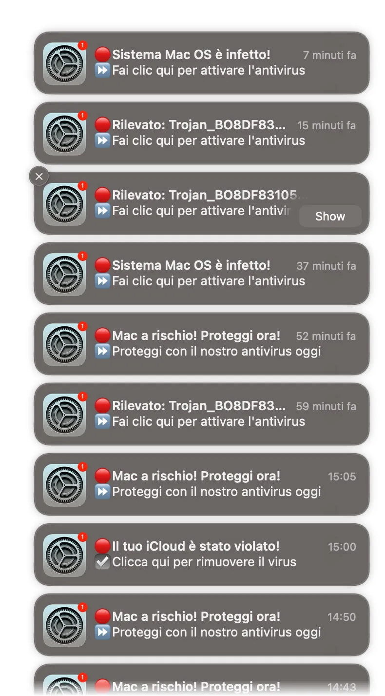 Come sbarazzarsi dalle finte notifiche di virus su Mac Come sbarazzarsi dalle finte notifiche di virus su Mac