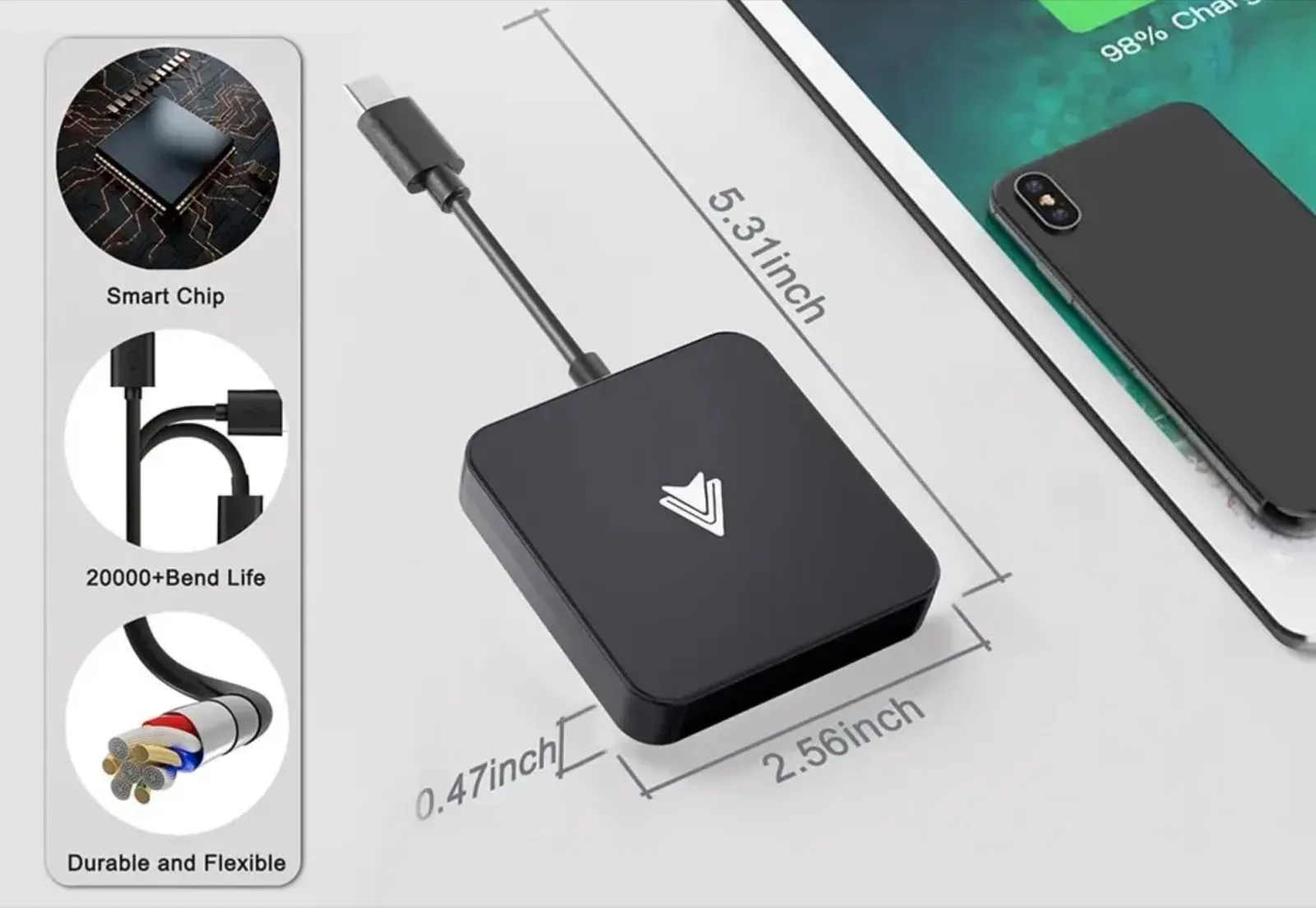 Mini adattatore WiFi per CarPlay e Android Auto a soli 18 € Mini adattatore WiFi per CarPlay e Android Auto a soli 18 €