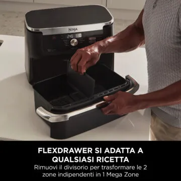 La friggitrice Ninja FlexDrawer taglia i tempi di cottura del 65%