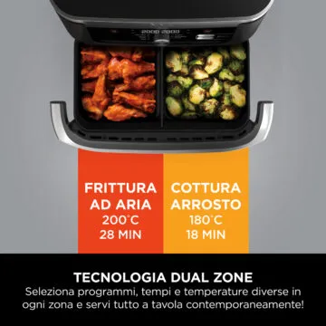 La friggitrice Ninja FlexDrawer taglia i tempi di cottura del 65%