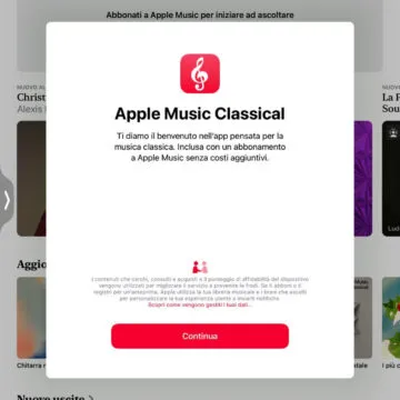 Cosa vuol dire se Apple Musica Classical è su iPad