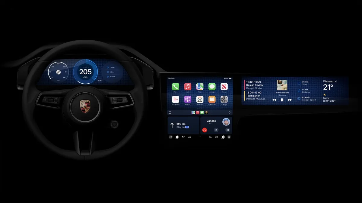 Aston Martin e Porsche, primi veicoli con la nuova generazione di CarPlay Aston Martin e Porsche, primi veicoli con la nuova generazione di CarPlay