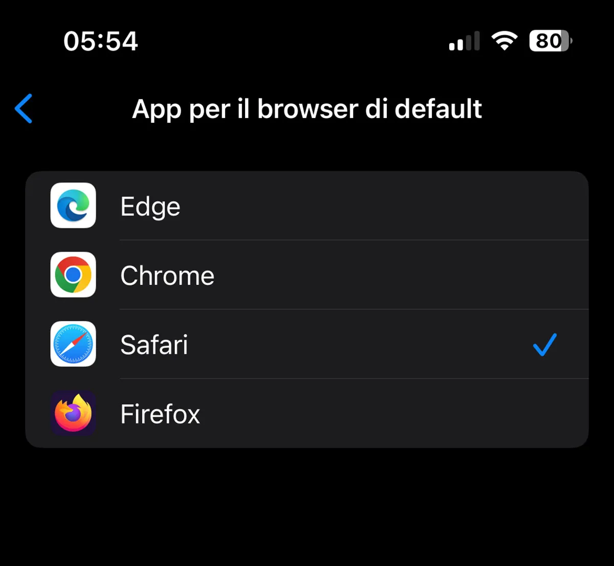 iOS 17.4 chiederà all'utente di impostare il browser di default