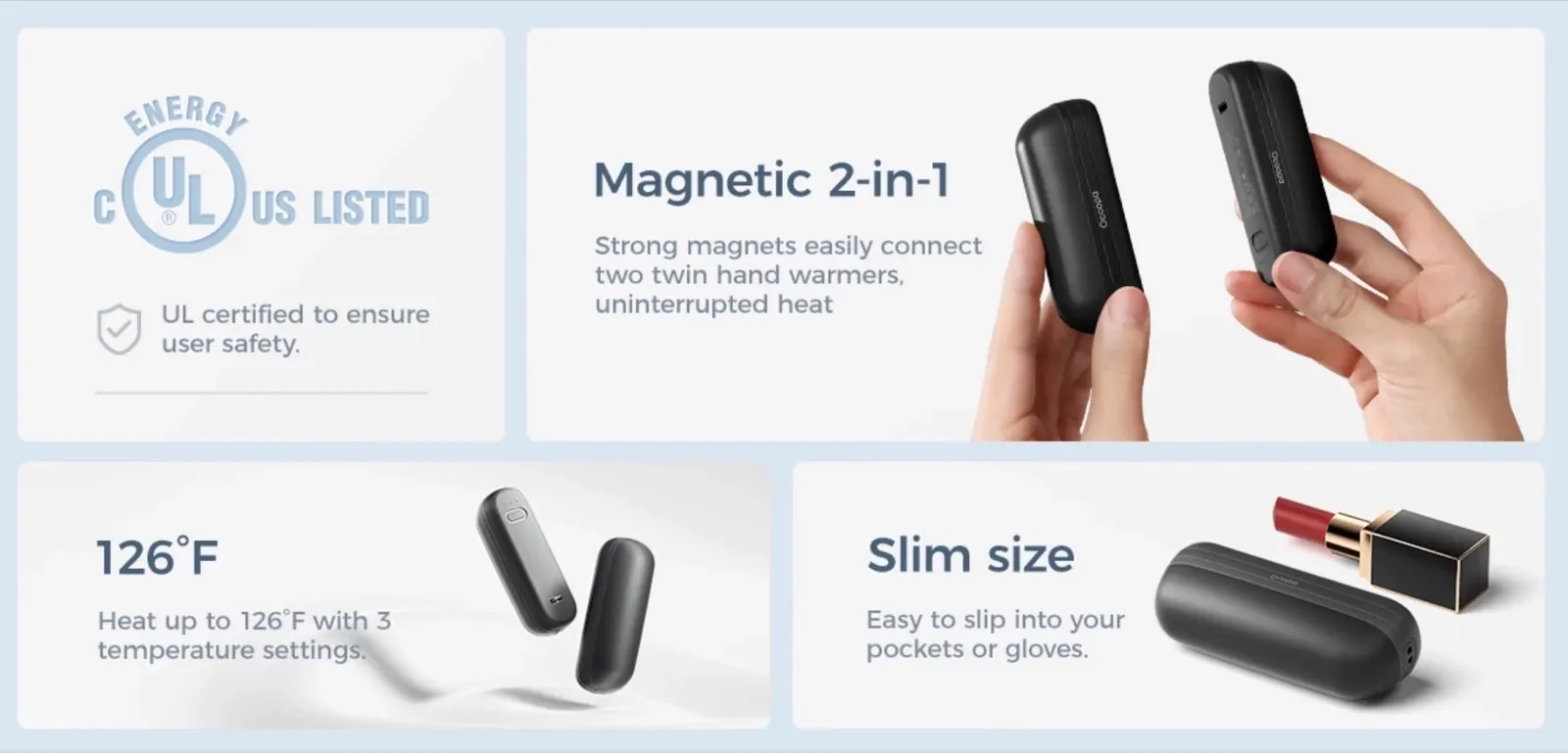 Passeggiate sereni con lo scaldamani portatile in sconto Passeggiate sereni con lo scaldamani portatile in sconto