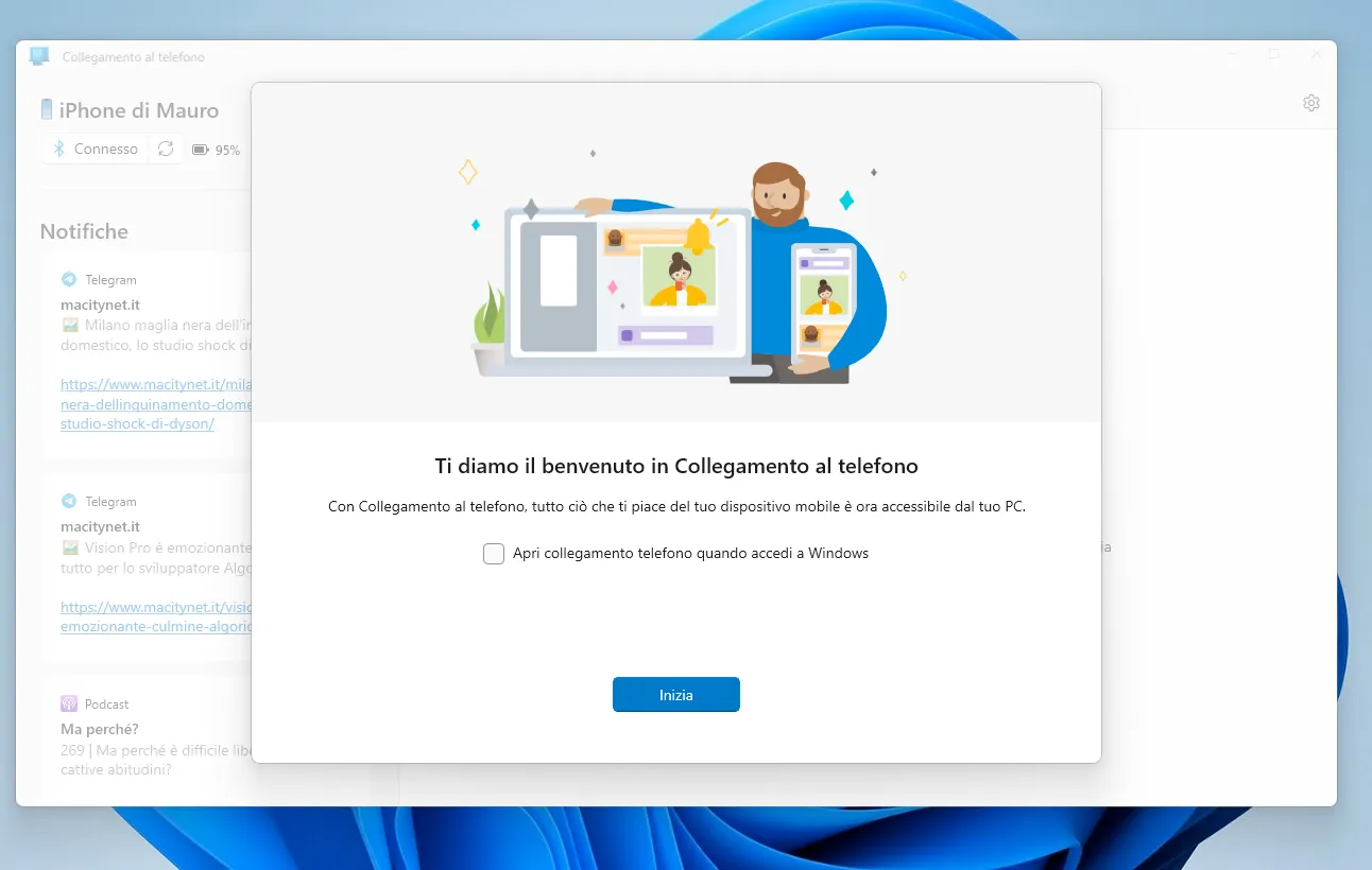 Come collegare e sincronizzare iPhone sui PC con Windows 11