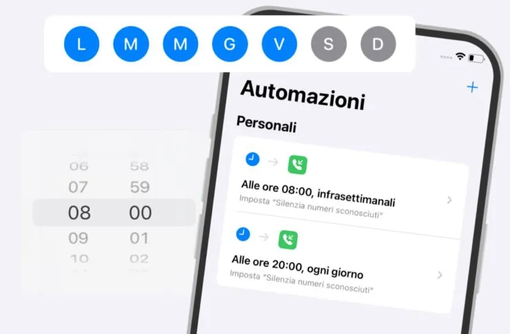 Stop chiamate dagli sconosciuti su iPhone, come impostare le fasce orarie