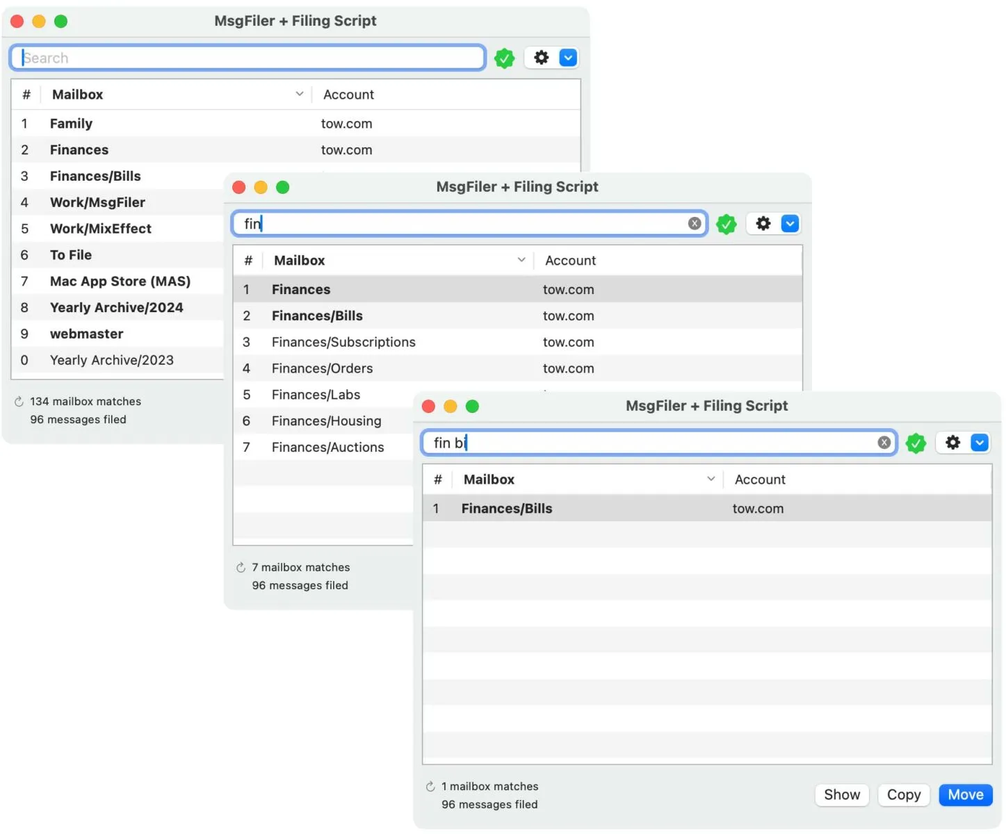 MsgFiler è l'utility definitiva per fare ordine tra i messaggi di Mail su Mac MsgFiler è l'utility definitiva per fare ordine tra i messaggi di Mail su Mac