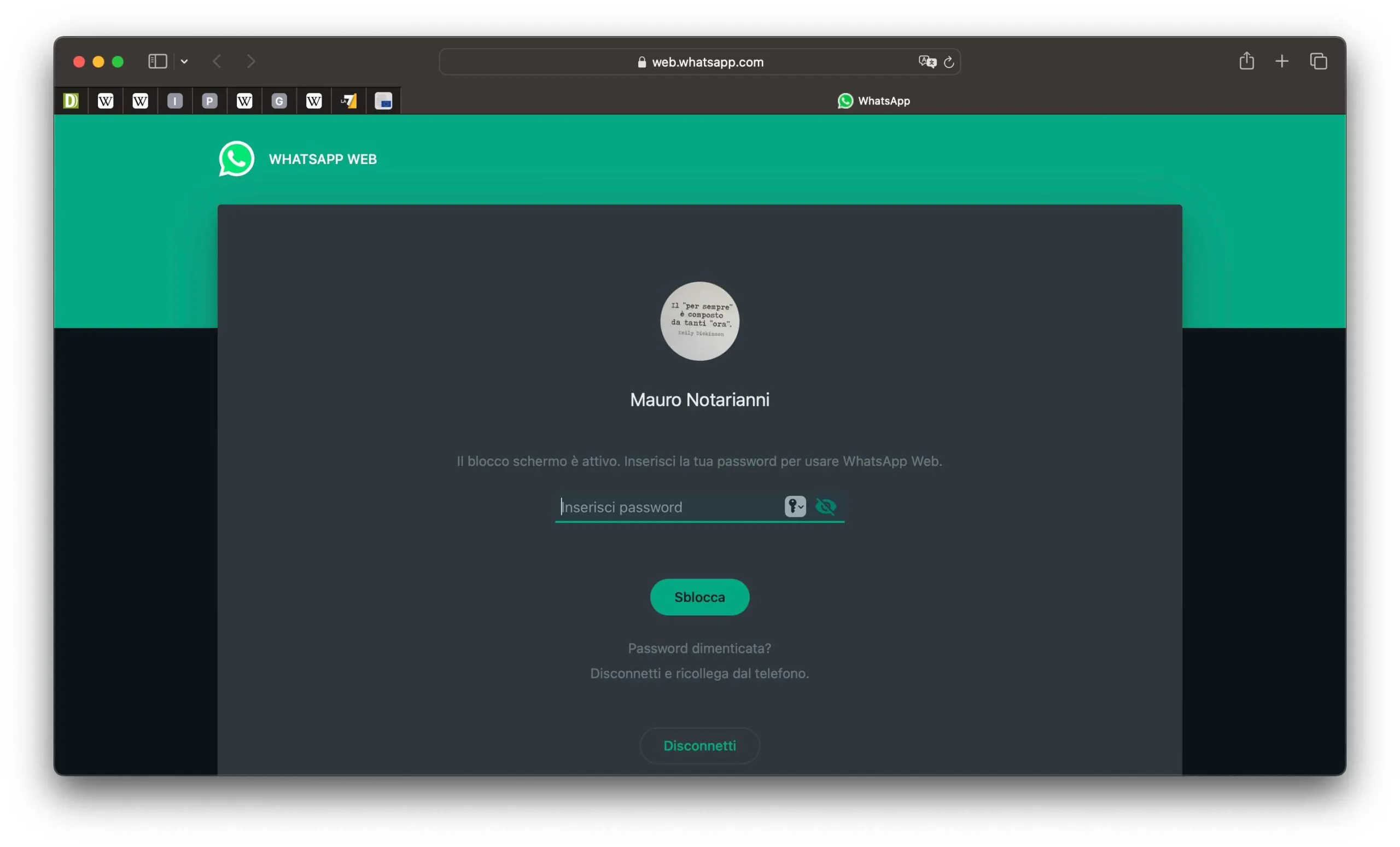 Come proteggere con una password WhatsApp web Come proteggere con una password WhatsApp web