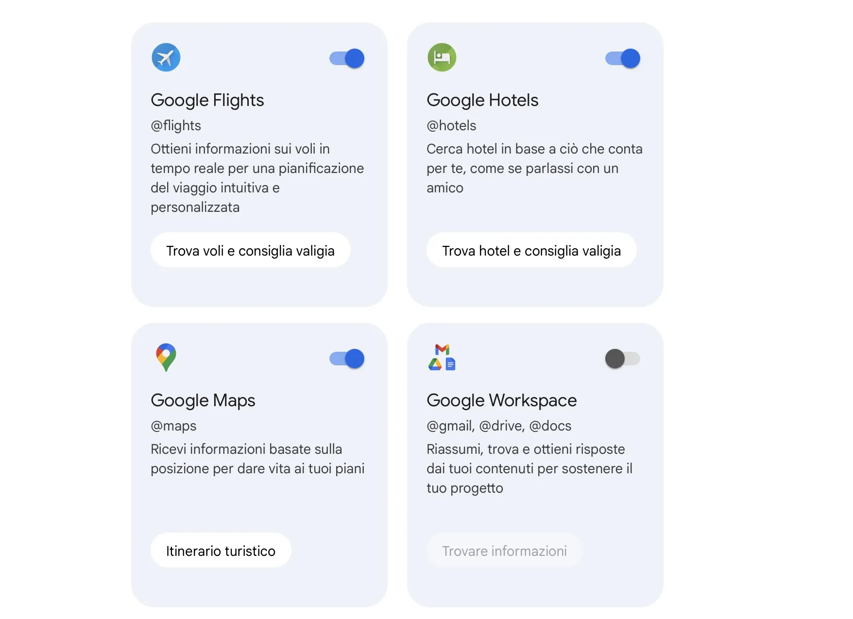 Come attivare google Gemini per Documenti, Gmail, Voli e altro ancora Come attivare google Gemini per Documenti, Gmail, Voli e altro ancora