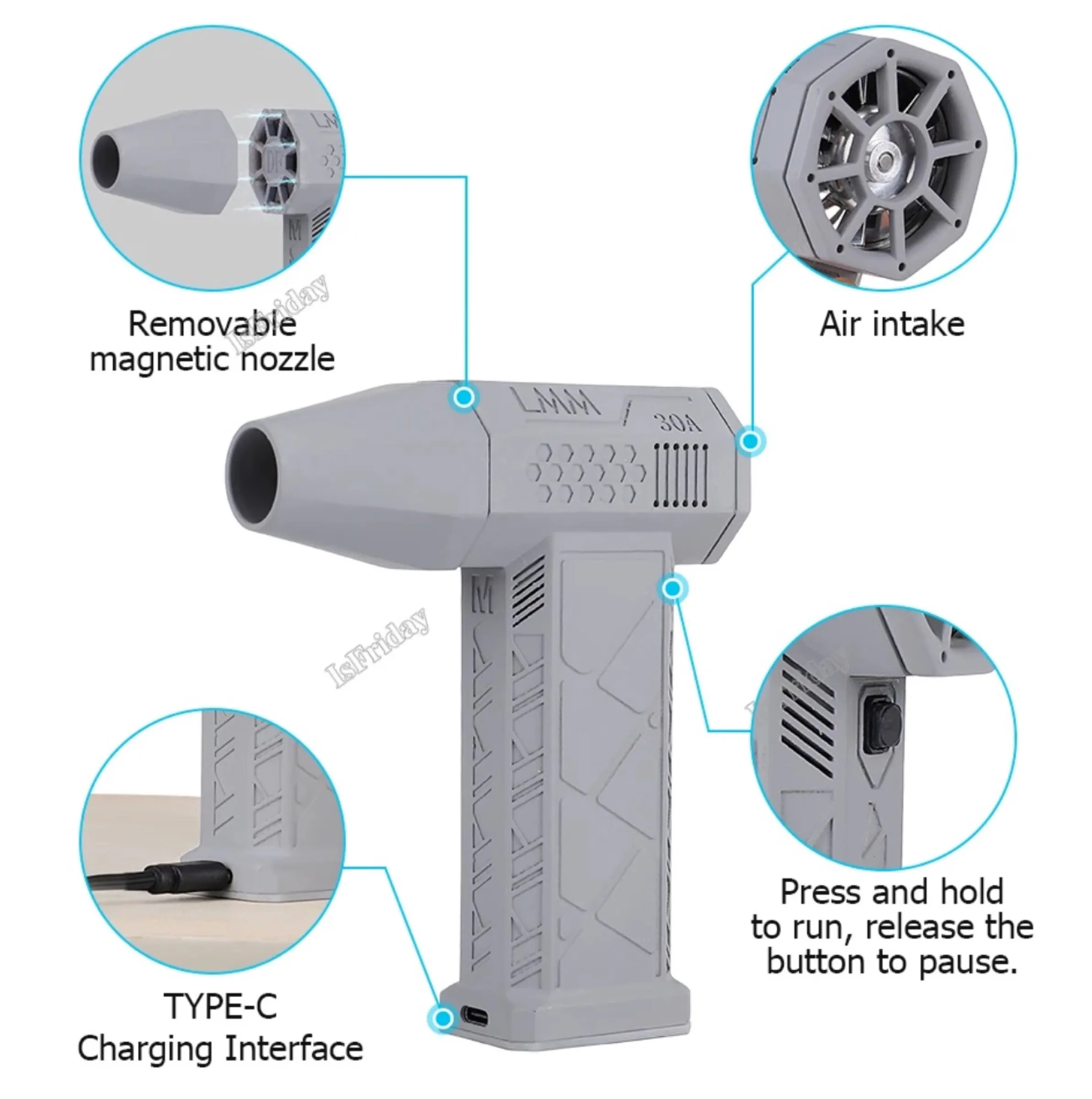 Soffiatore elettrico senza fili in sconto a soli 26 €