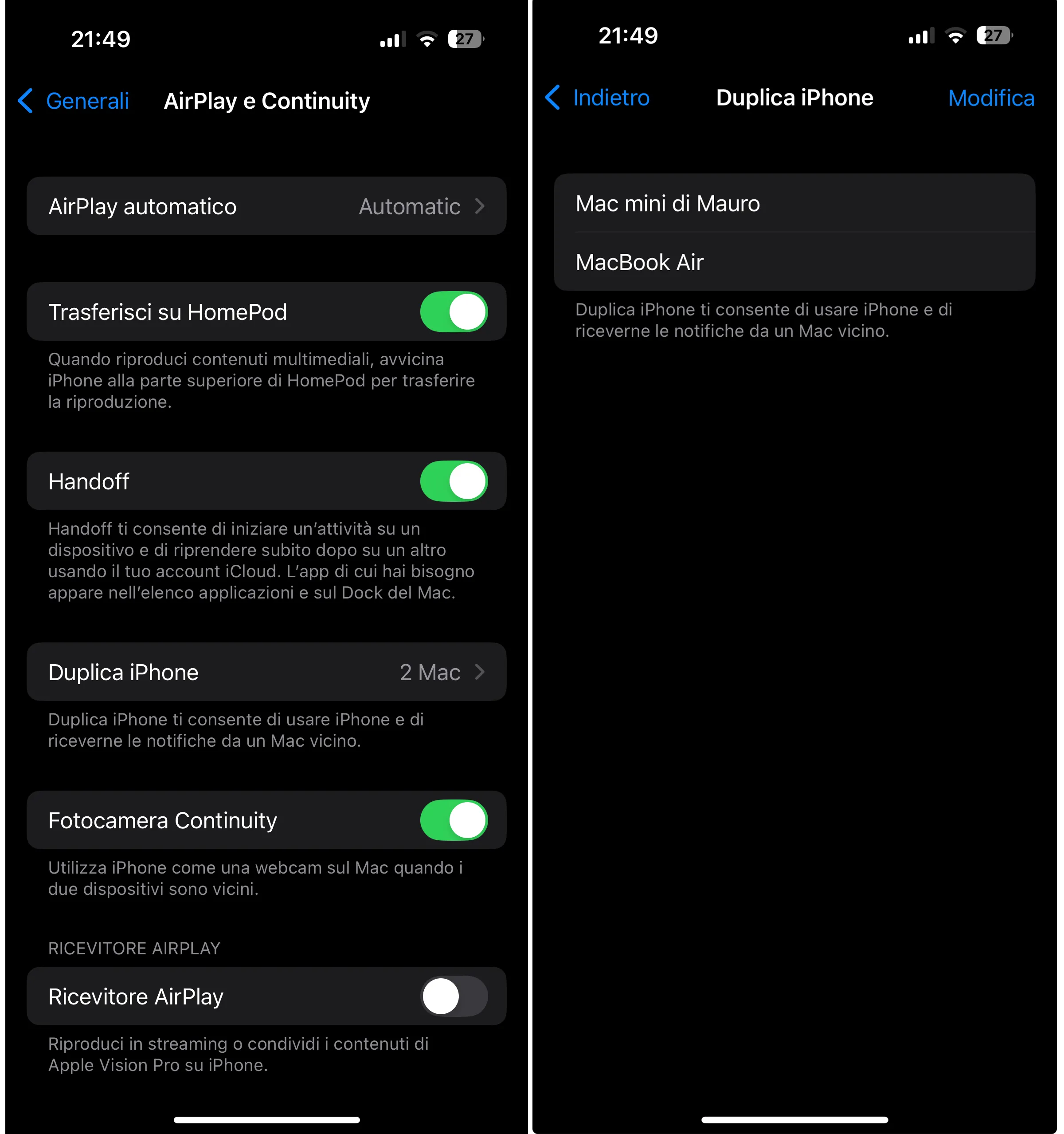 macOS Sequoia, gli utenti europei senza iPhone mirroring macOS Sequoia, gli utenti europei senza iPhone mirroring