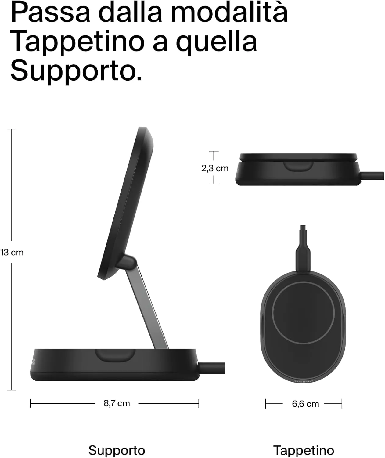 Caricabatterie wireless Bekin, veloce e flessibile a s Caricabatterie wireless Bekin, veloce e flessibile a s