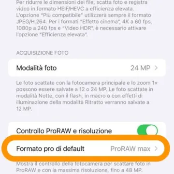 Foto e video come professionisti attivando questa funzione su iPhone