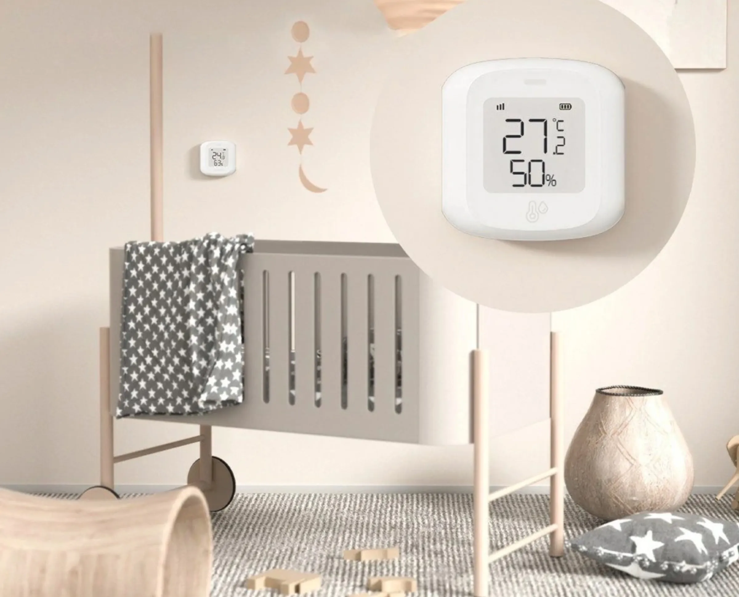 Il sensore Smart di temperatura e umidità Tuya è in sconto Il sensore Smart di temperatura e umidità Tuya è in sconto