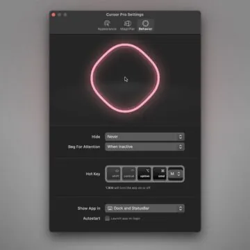 Cursor Pro 2, mette in evidenzia il puntatore del Mac, perfetta per creare videolezioni