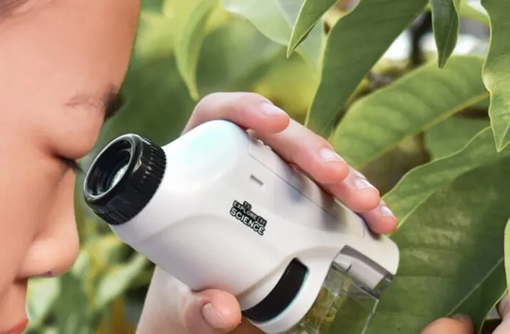 Microscopio portatile 120X con luce incorporata a soli 9 €