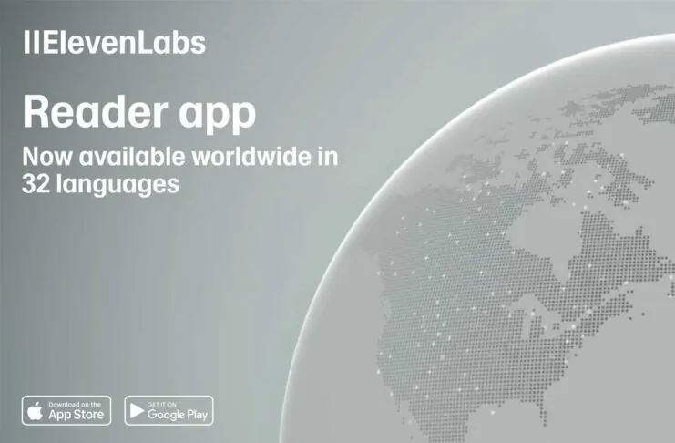 ElevenLabs Reader legge testi con voci di alta qualità in 32 diverse lingue