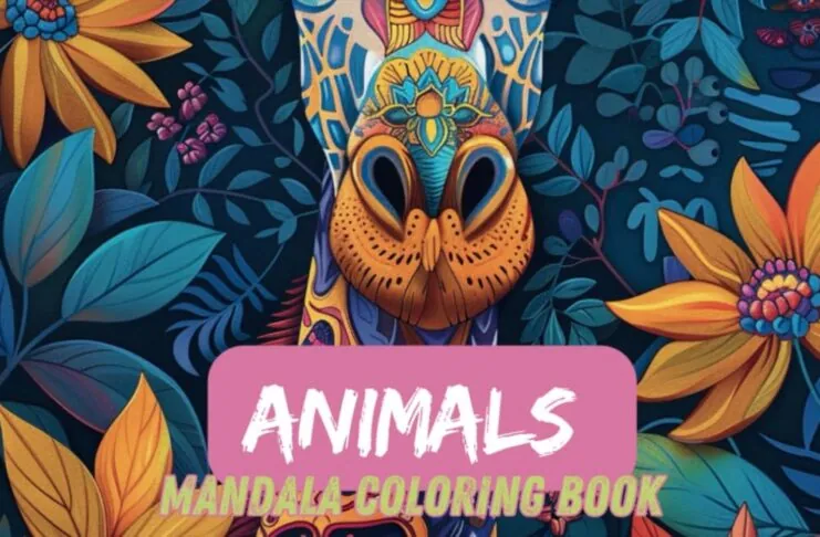 migliori libri colorare foto copertina Animal Mandalas Coloring Book di Shaes Publishing