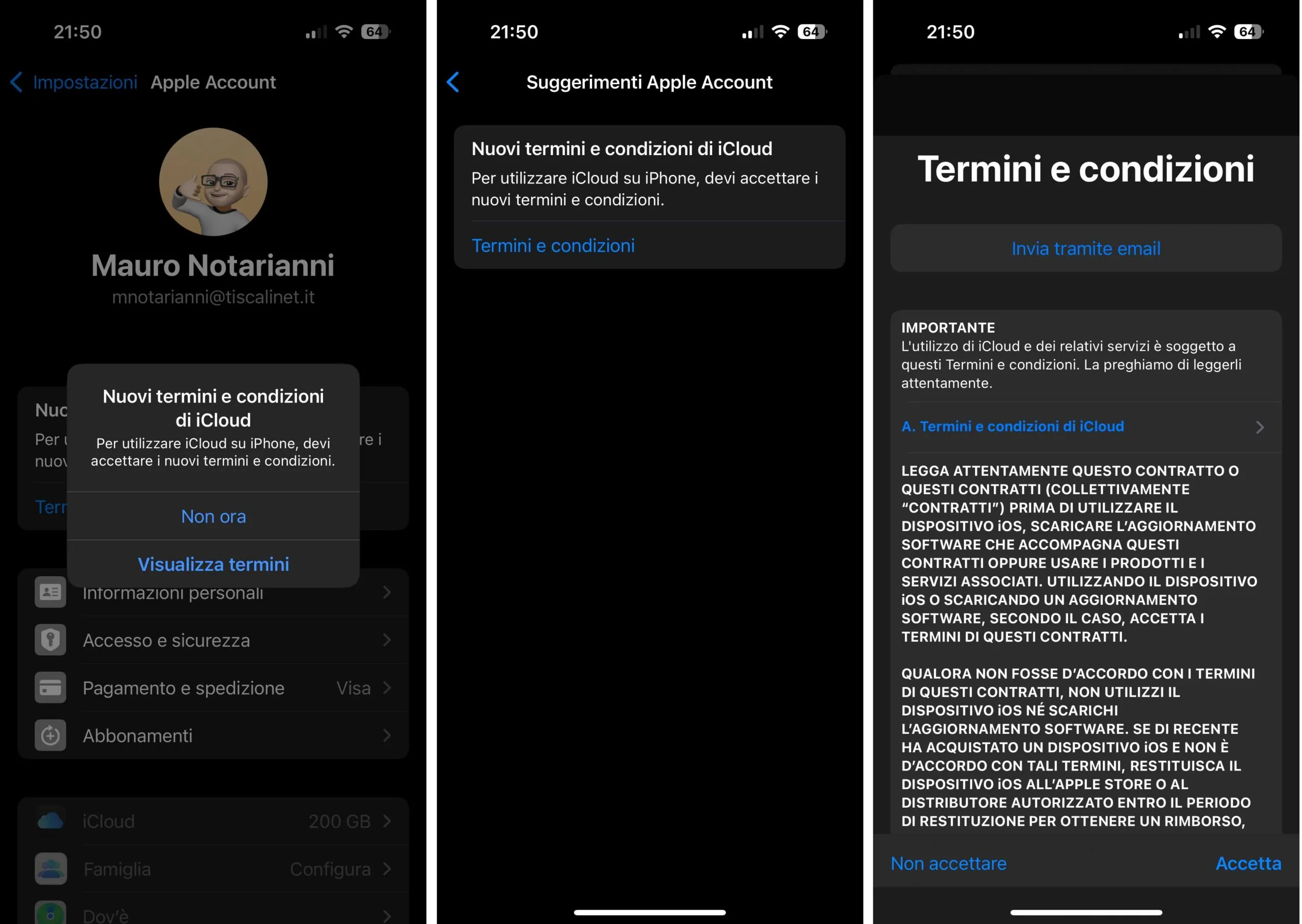 Apple sta aggiornando Termini e Condizioni di iCloud Apple sta aggiornando Termini e Condizioni di iCloud