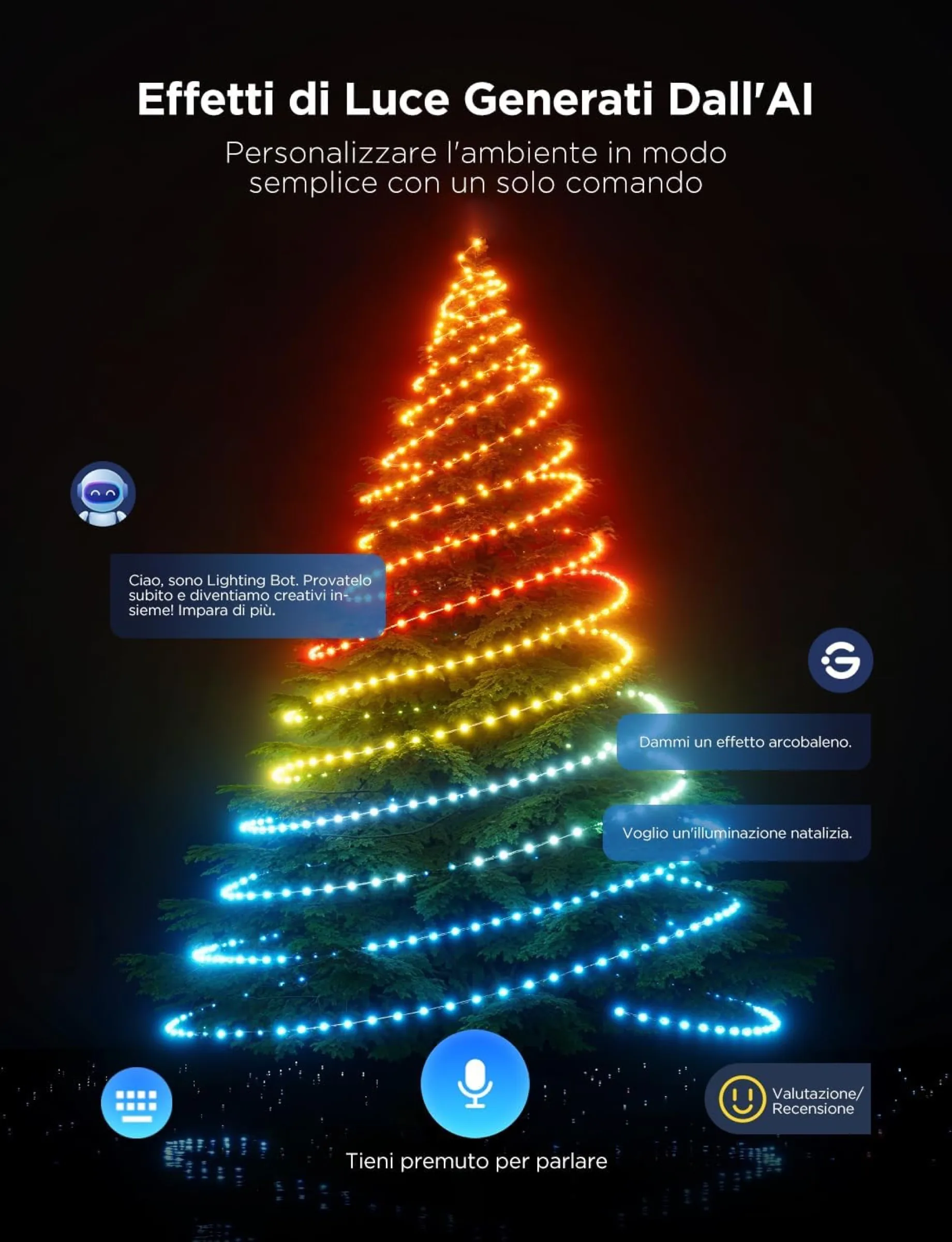 Govee Christmas String Lights 2, la catena di luci con mappatura Smart Govee Christmas String Lights 2, la catena di luci con mappatura Smart