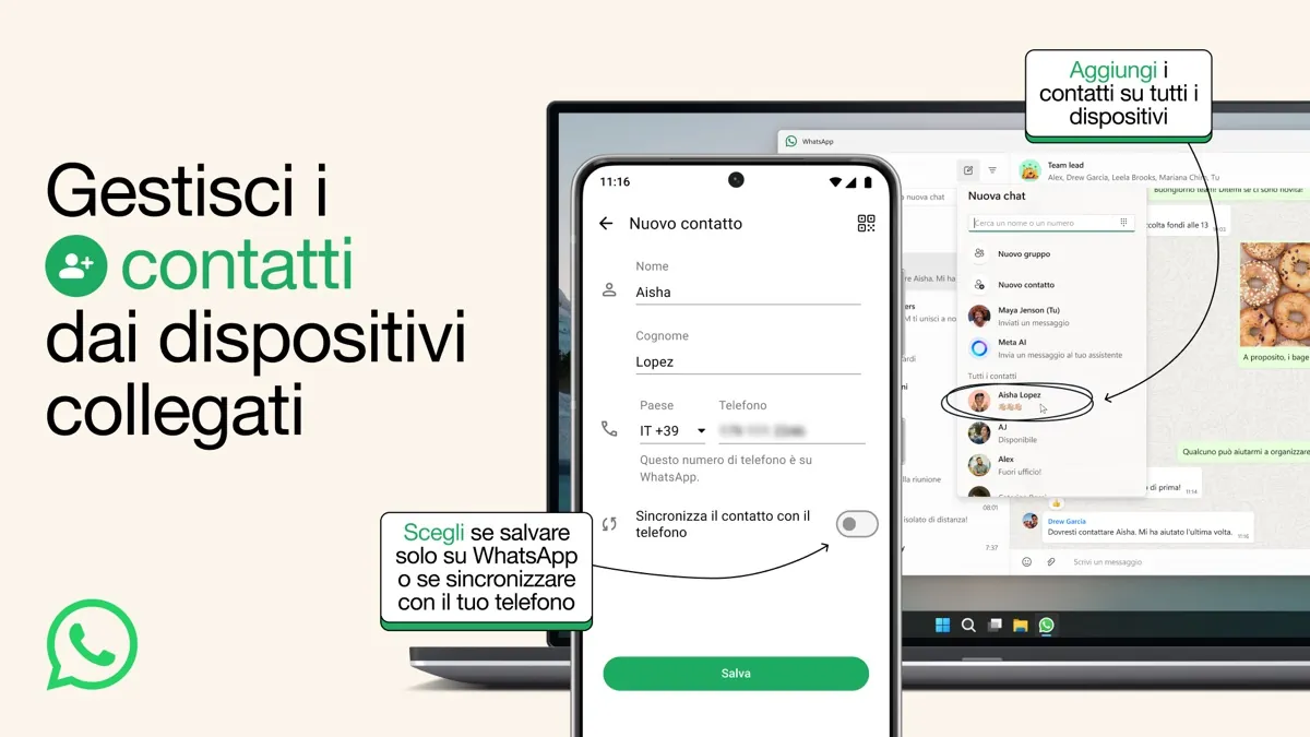 WhatsApp con rubrica contatti, presto chat senza numero di telefono - macitynet.it WhatsApp con rubrica contatti, presto chat senza numero di telefono - macitynet.it