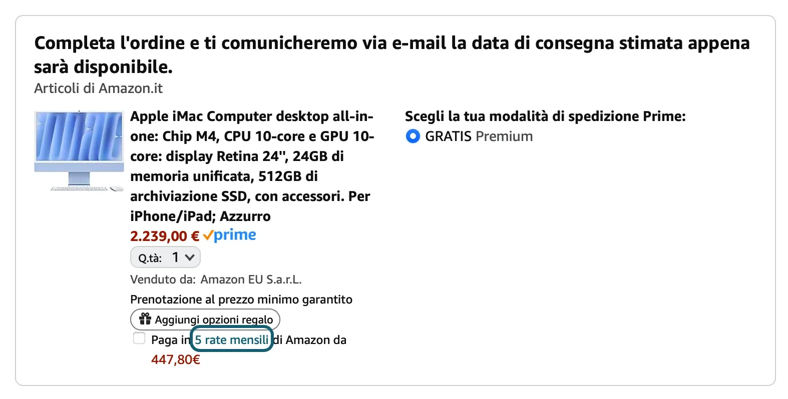 iMac M4 disponibili per l'acquisto su Amazon - macitynet.it iMac M4 disponibili per l'acquisto su Amazon - macitynet.it