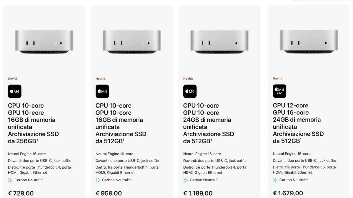 Arriva il Mac mini M4, il primo Mac tascabile è intelligentissimo - macitynet.it