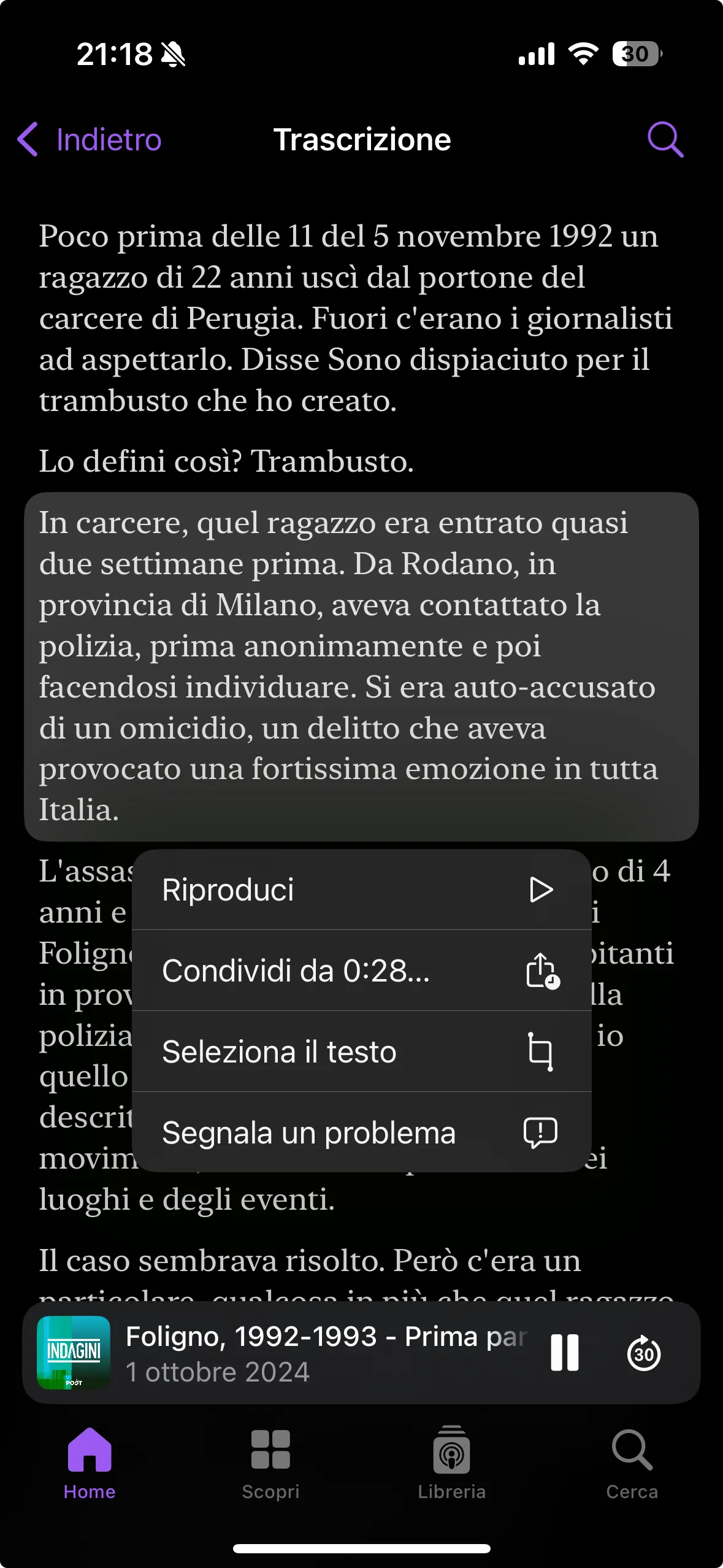 La trascrizione automatica di Podcast da oggi anche in Italiano, funziona così