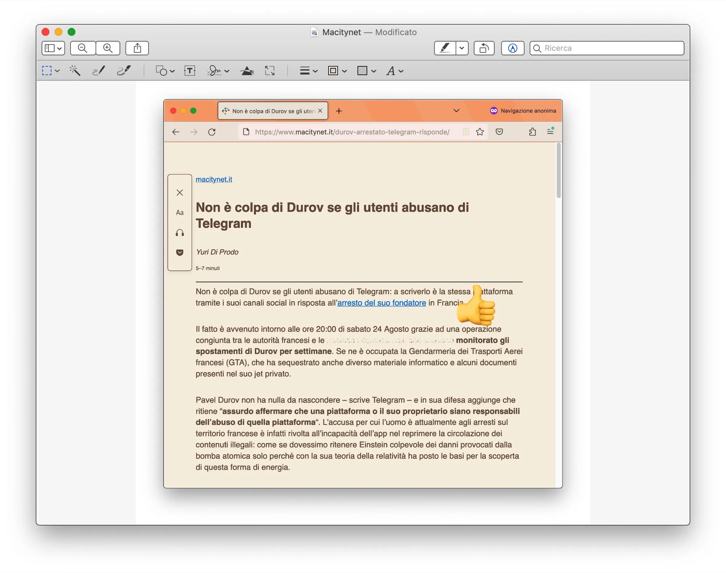 Come oscurare testi e immagini su Mac - macitynet.it
