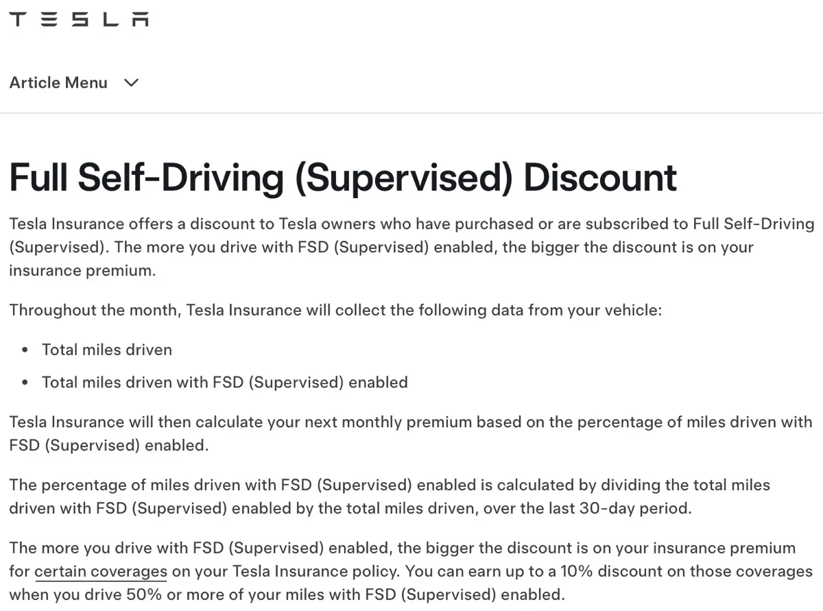 L’assicurazione Tesla costa meno con la guida autonoma FSD Supervised - macitynet.it L’assicurazione Tesla costa meno con la guida autonoma FSD Supervised - macitynet.it