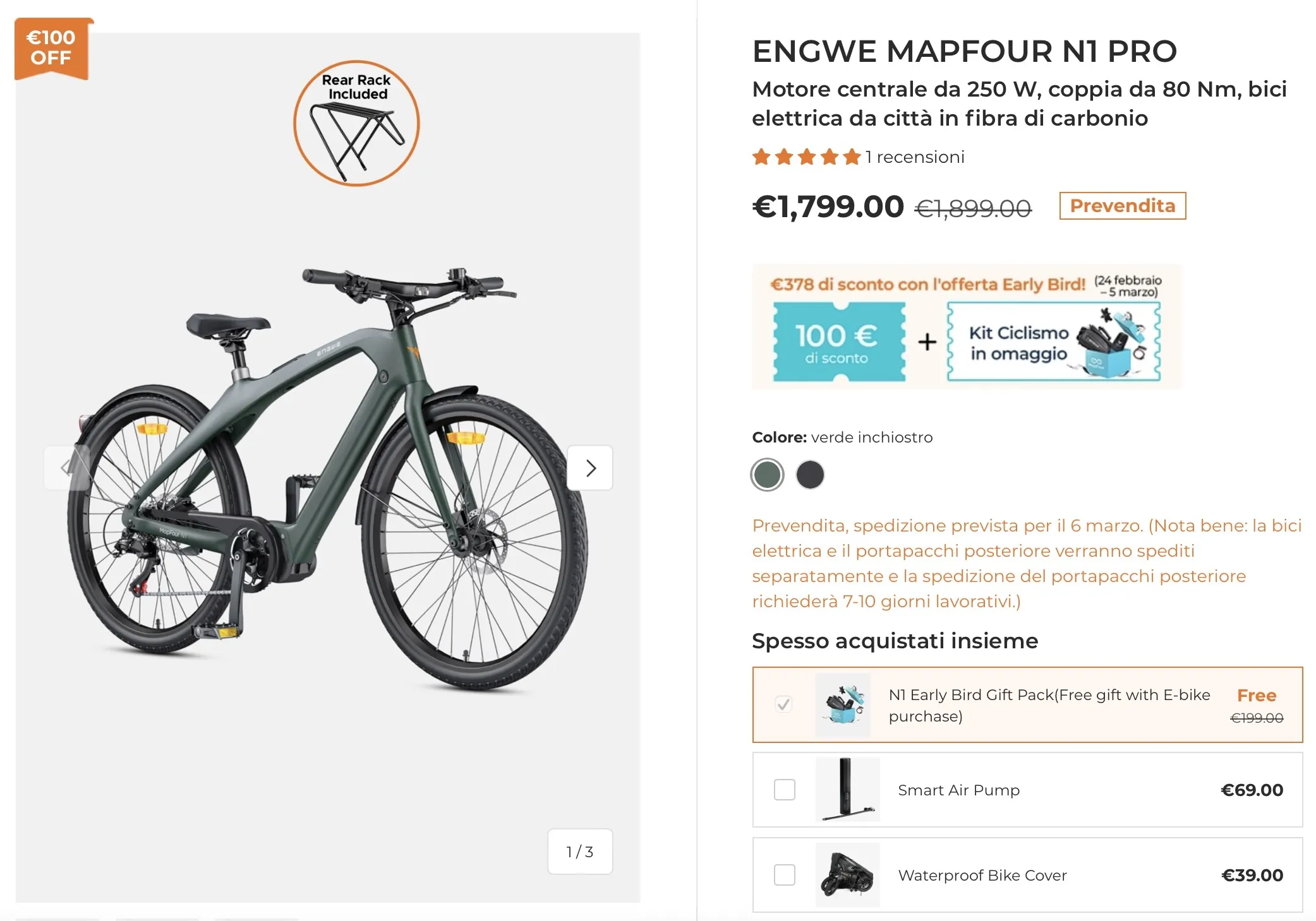Le e-bike urban Mapfour di Engwe in fibra di carbonio sono in offerta lancio - macitynet.it