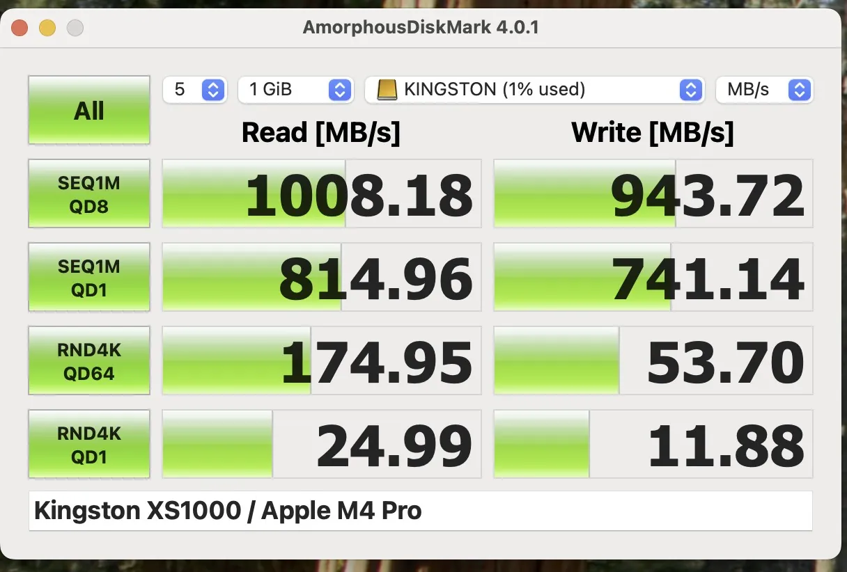 Recensione SSD Kingston XS1000 1TB, piccolissimo e veloce da dimenticare in tasca - macitynet.it