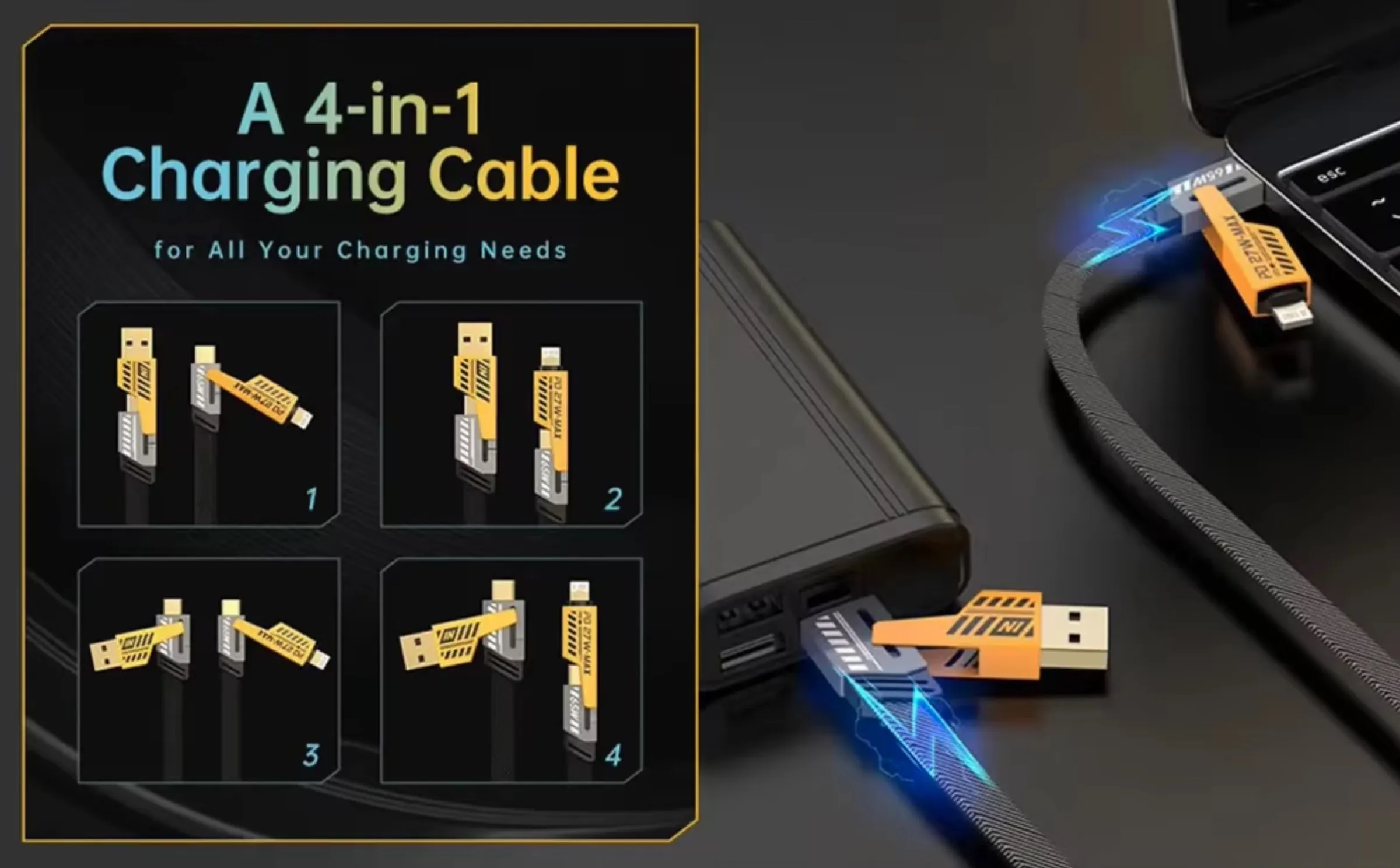 Cavetto 4-in-1 in offerta a solo 1 € - macitynet.it Cavetto 4-in-1 in offerta a solo 1 € - macitynet.it