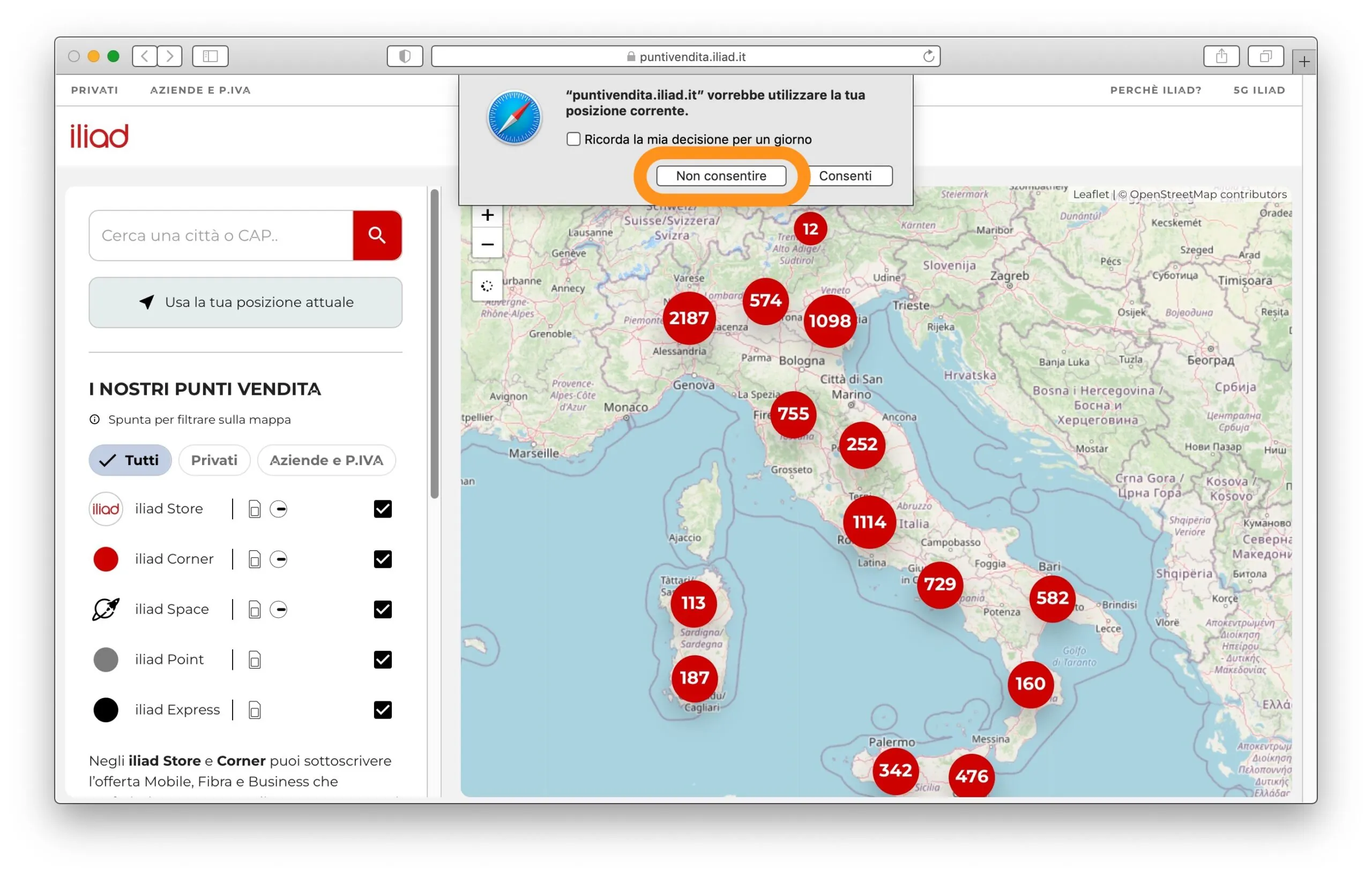 Questo sito vuole usare la tua posizione, come impedire il popup su iPhone, iPad e Mac - macitynet.it Questo sito vuole usare la tua posizione, come impedire il popup su iPhone, iPad e Mac - macitynet.it