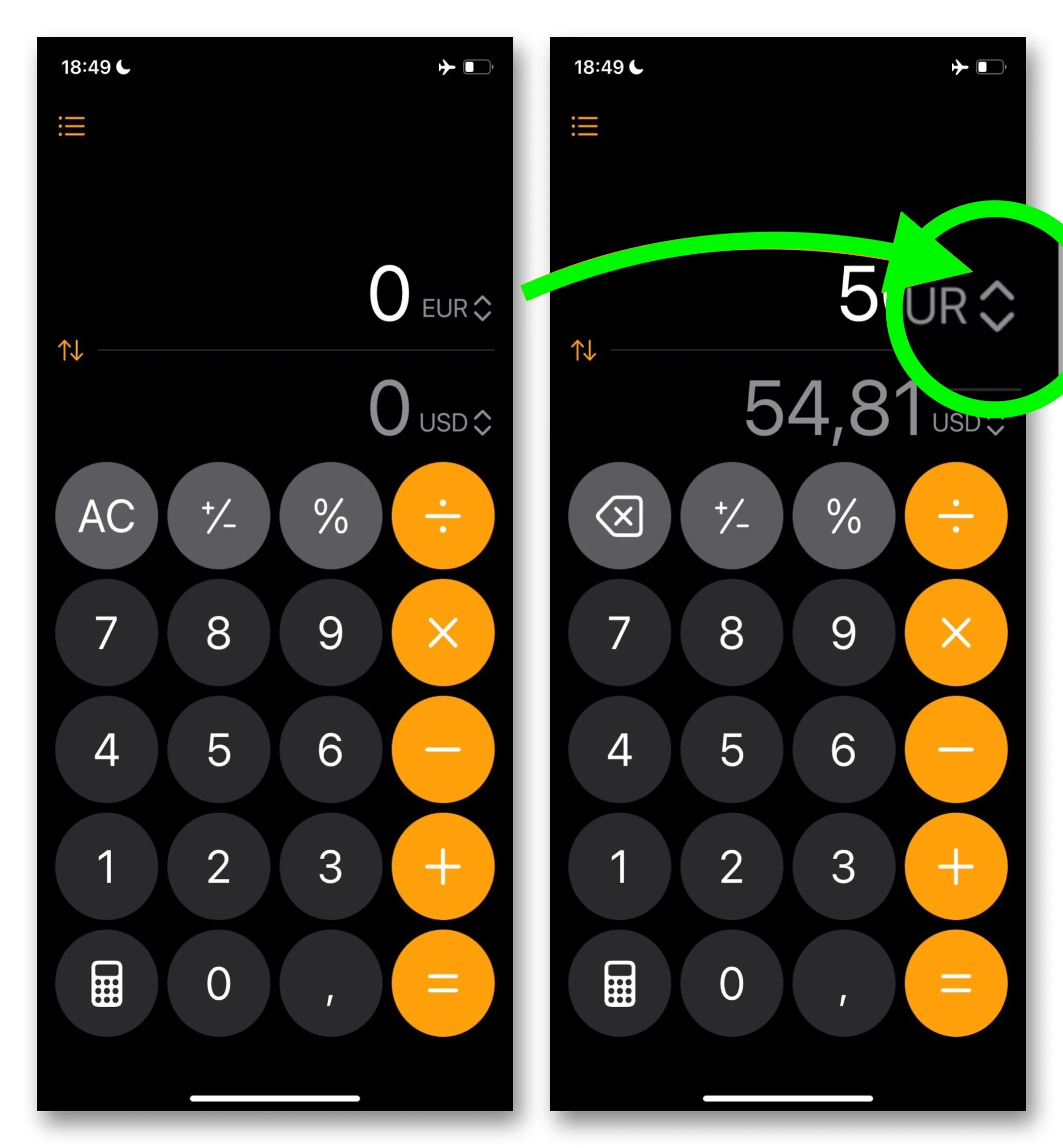 Calcolatrice iPhone, come convertire al volo qualsiasi unità di misura - macitynet.it Calcolatrice iPhone, come convertire al volo qualsiasi unità di misura - macitynet.it