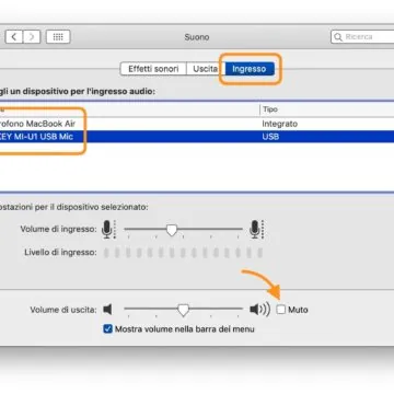 Come silenziare il microfono del Mac in un click - macitynet.it