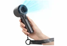 Sconto ventilatore portatile JISULIFE a 50 €, compatto, potente e regolabile su 100 livelli macitynet.it