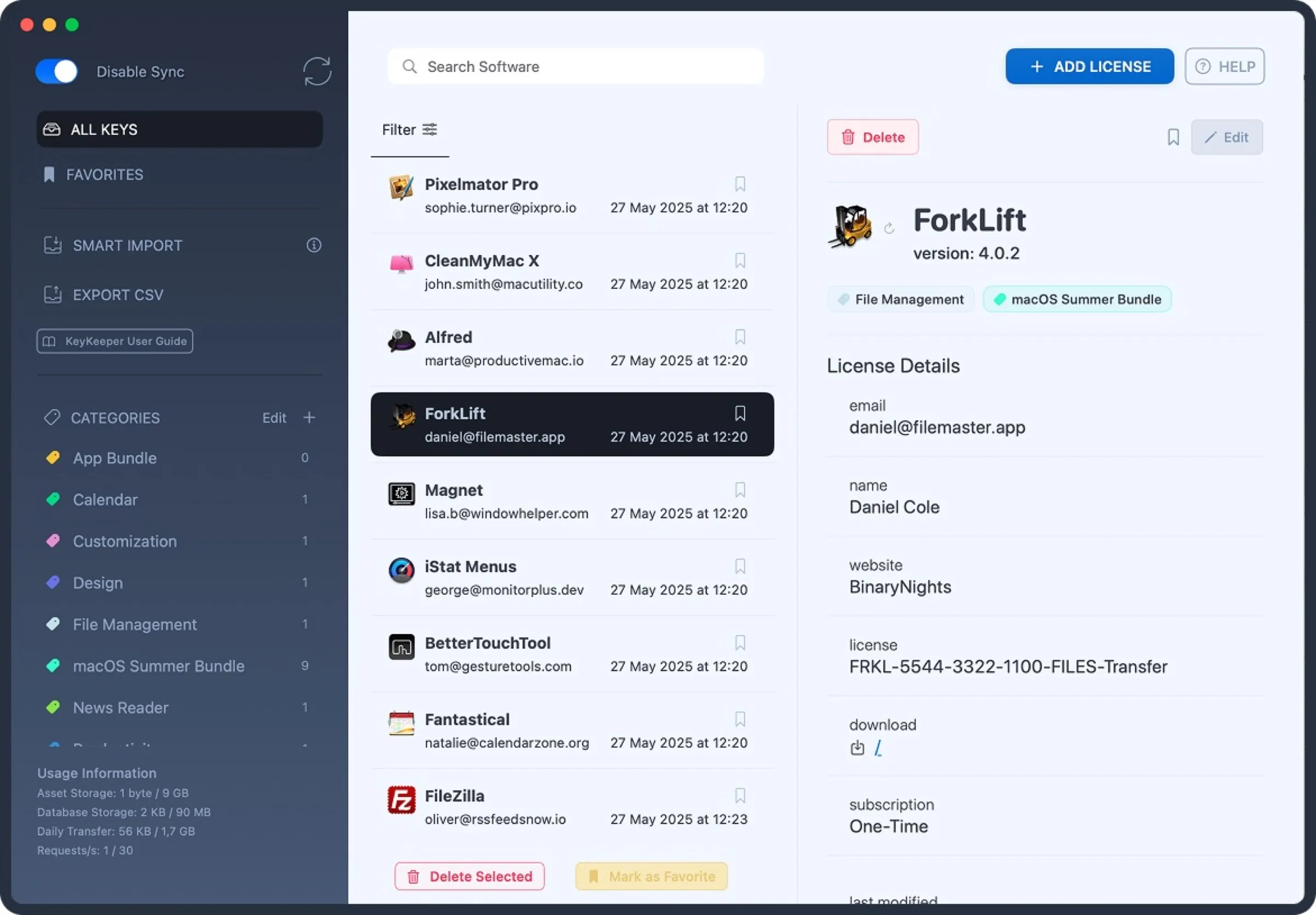 KeyKeeper semplifica la gestione delle licenze software su Mac, ora in sconto - macitynet.it KeyKeeper semplifica la gestione delle licenze software su Mac, ora in sconto - macitynet.it