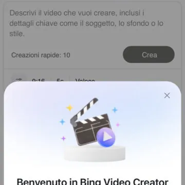 Microsoft Bing Video Creator genera video gratis dalle tue parole - macitynet.it