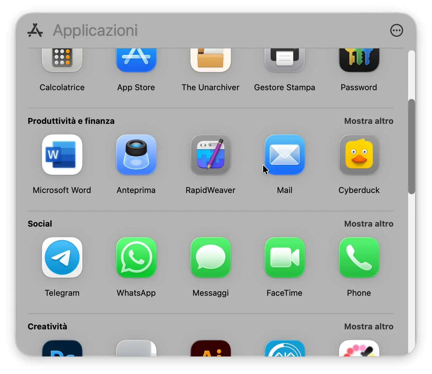 macOS Tahoe, il Lauchpad diventa App Library - macitynet.it macOS Tahoe, il Lauchpad diventa App Library - macitynet.it